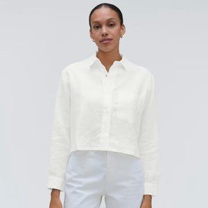 Everlane - White The Linen Way Button Down Shirt XS
